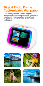 Marco de Fotos Digital Multifuncional con Altavoz, Iluminación Ambiental RGB, Control por Voz con IA, Reproductor de Música Inteligente con Batería V5.4 - Product Image 4