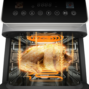 डिजिटल टच स्क्रीन इलेक्ट्रिक एयर फ्रायर ओवन तेल मुक्त गर्म एयर फ्रायर 3 1 मल्टीफंक्शनल उच्च गुणवत्ता - Product Image 3