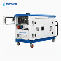Générateur diesel silencieux mobile triphasé 5KVA, démarrage automatique, système ATS, faible bruit, cabinet insonorisé, certifié CE ISO, 220V/380V