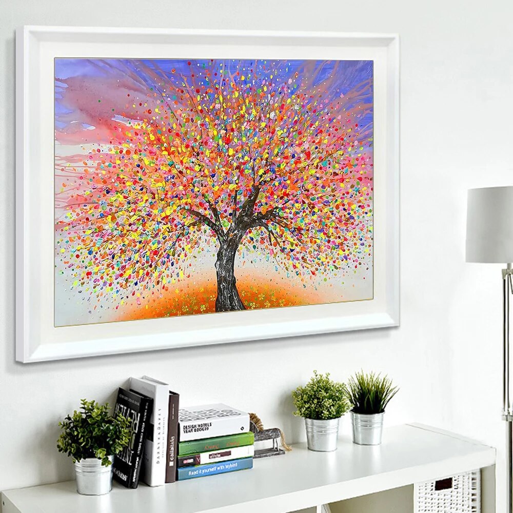 Pintura Al óleo Digital Diy Pintura Al óleo Para Colorear Flor Ventana