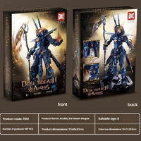 Ensemble de blocs de construction DK Anubis, 997 pièces, articulations mobiles, figurine égyptienne blindée avec bâton, jouet DIY, cadeau en vrac