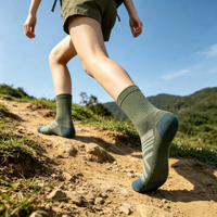 Chaussettes de sport en nylon à compression pour femmes et hommes, chaussettes de randonnée et de course à pied personnalisées avec logo, chaussettes de cheville pour l'été