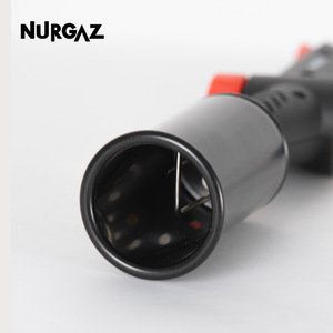 Pistolet lance-flammes au propane NURGAZ 1800C, allumage piézoélectrique, interrupteur unique, ensemble de chalumeau de soudage au gaz liquéfié - Product Image 1