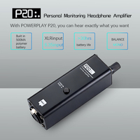 Amplificateur de casque personnel monocanal BHA P20 avec entrée XLR/6,35 mm, batterie lithium rechargeable intégrée, amplificateur de monitoring de scène OEM