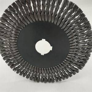 Sikat roda putar baja tahan karat kawat baja karbon No MOQ ukuran kustom untuk memoles dan menghilangkan karat - Product Image 6