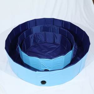 حوض استحمام قابل للطي للحيوانات الأليفة مع فتحة تصريف، حوض استحمام محمول للكلاب والقطط، حوض غسيل خارجي - Product Image 4