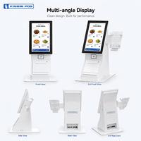 Layar Sentuh 10.1 Inci Terlaris, Kios Layanan Mandiri All-in-One POS untuk Restoran, Pembayaran SDK Intel Core