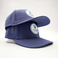 Gorra de Béisbol Trucker Unisex Personalizada Deportiva de 6 Paneles, Transpirable, con Logotipo Bordado de Leopardo, Poliéster/Algodón Dobby Dot, Cierre a Presión