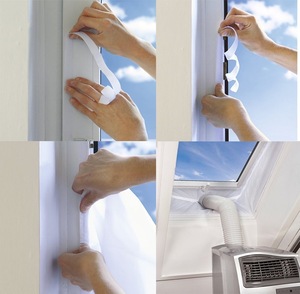 Universal AirLock 400 Cloth <b>Window</b> <b>Seal</b> for Portable Air Conditioner and Tumble Dryer Manual Home Use Conditioner <b>Window</b> <b>Seal</b> - Product Image 4