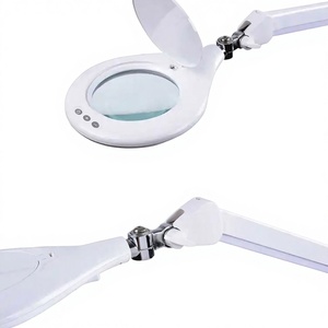 Luz de anillo flexible 360 rotación con soporte cinco patas lámpara de salón de forma cuadrada 5X 8X lámpara de aumento con iluminación led - Product Image 6