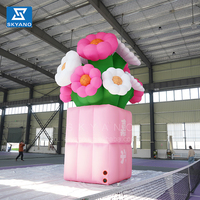 Pot de fleurs gonflable Bouquet géant Alice Artwork Flower pour la décoration publicitaire