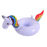 Porte-gobelet gonflable pour piscine, accessoires de piscine en PVC, jouet de bain sirène, logo personnalisé, couleur personnalisée, pour femmes, 34x21x19cm