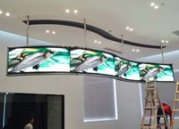 Afficheur LED flexible de haute qualité pour publicité numérique en intérieur, SMD2121 RGB P4 P3 P5 P2.5 80x40 points