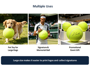 Pelota de Tenis Jumbo de 9.5 Pulgadas KINENDA-SPORT para Logotipo Personalizado, Juguete Duradero para Mascotas, Pelota de Recuerdo para Eventos Promocionales - Product Image 4