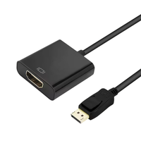 Câble adaptateur DisplayPort (DP) vers HDTV mâle-femelle de haute qualité pour projecteur de cinéma maison, ordinateur, multimédia 1080P