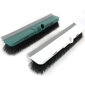 2 in 1 Rubber Soft Broom with Squeegee Floor Brush Cleaning room Carpet