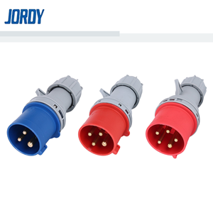 Enchufe Industrial Jordy JD013/JD014/JD015 de 3.ª Generación, 3P/4P/5P, 16A/32A, IP44, Impermeable, de Latón - Product Image 1