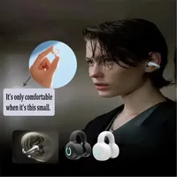 2026 Earphone Bluetooth 5.3 Model Jepit Telinga Tunggal HiFi Stereo Latensi Rendah Headset Gaming Open Ear Olahraga Nirkabel