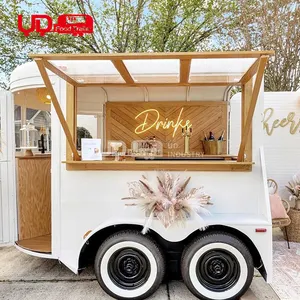 UrDream benutzerdefinierter mobiler Doppeldecker-Lebensmittel-Wohnwagen mit vollständiger Küche gewerbliche 2-stockwerke-Mobile-Bar-Lebensmittel-Anhänger Fast-Food-Wohnwagen