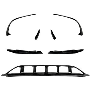 Mercedes-Benz A-Class W176 Front Bumper Lip Canards ABS Body Kit 2016-2018 Front Spoiler Modification Part A176 - Product Image 2