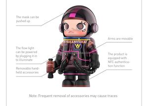 Para POP MART MEGA SPACE MOLLY 1000% <span class=keywords><strong>PALMER</strong></span> HOUSE Figura DE ACCIÓN TikTok Venta caliente 100% Original ABS PVC Material Nueva condición - Product Image 5