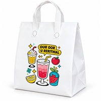 Sac isotherme non tissé pour desserts et boissons avec doublure en aluminium, impression personnalisée pour café, jus, crème glacée à emporter