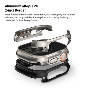 Nouveau produit boîtier en métal en <span class=keywords><strong>aluminium</strong></span> pour <span class=keywords><strong>Apple</strong></span> <span class=keywords><strong>Watch</strong></span> <span class=keywords><strong>40mm</strong></span> 41mm 44mm 45mm boîtier de pare-chocs de galvanoplastie pour <span class=keywords><strong>Apple</strong></span> <span class=keywords><strong>Watch</strong></span> - Product Image 5
