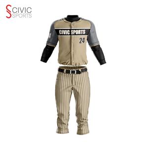 Camiseta y pantalón de softball para hombre, Camiseta y pantalón de béisbol totalmente personalizados para mujer, con botones completos - Product Image 1