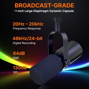 Professional Podcasting Cardioid Studio Wired Vocal Condenser Recording <b>Mic</b> Dynamic <b>Usb</b> Microphone - Product Image 2