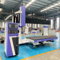 Routeur CNC ATC 5 axes pour processus de fabrication de moules Fraiseuse à graver CNC pour le travail du bois avec servomoteur YASKAWA