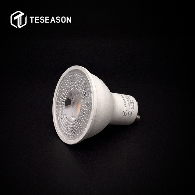 Energy Saving DOB Wide Voltage No Flicker AC-85-265V GU10 LED Light Bulb - 5W/6W/7W High Efficacy Aluminum Plastic Spotlight