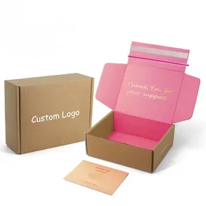 صندوق بريد للشحن من الورق المقوى بطباعة مخصصة من الشركة المصنعة ، صندوق بريد ورقي لتعبئة الملابس