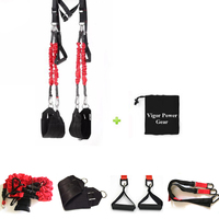Bâton de Massage Réglable pour Exercice de Gymnastique à Domicile Bretelles Fitness Suspension Trainer-Vigor Power Gear VPG-YA16 (Couleur Personnalisable