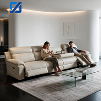 Canapé d'angle modulable 4 places, extensible et rembourré, pour salon de villa ou home cinéma, avec fonctions personnalisables