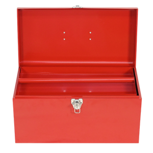 Boîte à <span class=keywords><strong>outils</strong></span> épaissie détachable rouge à double couche en <span class=keywords><strong>acier</strong></span> laminé à froid portable de taille personnalisée - Product Image 4