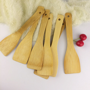 Juego de espátulas de bambú, utensilios de cocina de madera para cocinar, aptos para sartenes antiadherentes, solo lavar a mano. - Product Image 2