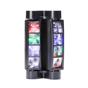 ไฟสไปเดอร์มินิ LED 8*3W RGBW พร้อมระบบควบคุม DMX512 มาตรฐาน IP33 สำหรับงานดีเจ คาราโอเกะ ดิสโก้ ผับ โรงละคร บาร์ - Product Image 1