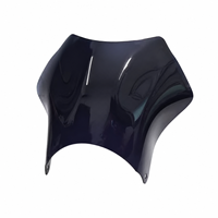 Pare-brise de moto en acrylique PC pour carénage de rechange, anti-UV, résistant aux chocs, transparent, forme personnalisée, vente en gros OEM, directement de l'usine