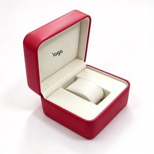 Estuche de Cuero Económico para un Solo Reloj, Juego Completo de Caja de Empaque para Reloj con Bolsa de Regalo, Tarjeta y Certificado, Caja con Logotipo Personalizado - Product Image 4