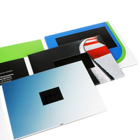 Brochure vidéo avec écran tactile LCD et lecture USB, couverture personnalisée imprimée pour présentation d'entreprise, vente en gros d'usine OEM