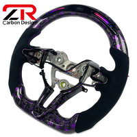Volant de direction personnalisé en fibre de carbone forgée avec affichage LED de style RPM pour I30N I20N Elantra Veloster Kona N, accessoires de voiture