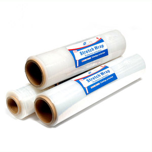 BULL BSF-0126 <b>Pallet</b> <b>Wrap</b> LLDPE Stretch Film 500mm Clear Moisture Proof Soft Hardness Hand Use Rolls - Product Image 1