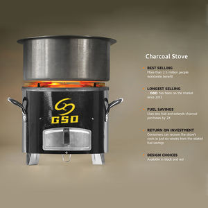 GSD açık kamp afrika soba çok fonksiyonlu kömür paslanmaz çelik ev ahşap brülör soba - Product Image 6