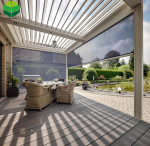 <span class=keywords><strong>Usine</strong></span> Bas Prix Personnalisé Tube Carré <span class=keywords><strong>Pergola</strong></span> Imperméable À L'eau En Aluminium Pergolas - Product Image 6