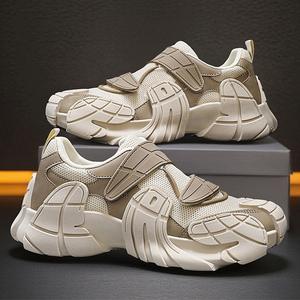 <span class=keywords><strong>Scarpe</strong></span> da ginnastica estive da <span class=keywords><strong>uomo</strong></span> con <span class=keywords><strong>velcro</strong></span>, traspiranti in tessuto a rete, con suola spessa e rialzo, alla moda - Product Image 1