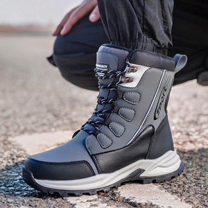 Bottes de neige pour couple, nouvelles, chaudes, en peluche et à semelle épaisse, antidérapantes, pour femmes et hommes, bottes de neige décontractées et sportives - Product Image 2