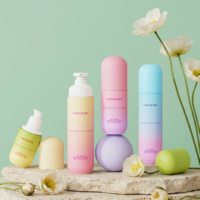 Ensemble de flacons vides personnalisés mats pour cosmétiques et soins de la peau, flacon vide pour spray capillaire, sérum, lotion, avec bouchon à bille
