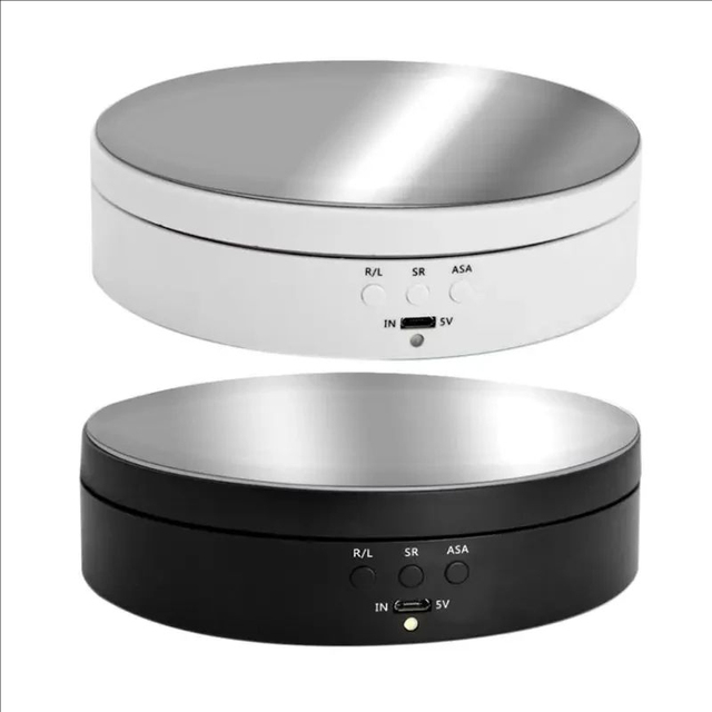 360 Degree Motorized Rotating Turntable Display Stand with USB Power Cable for Photography Products and Shows