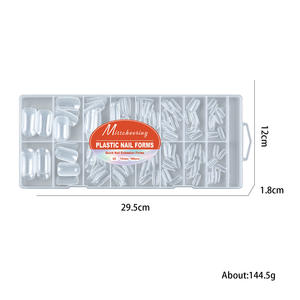 Moldes de Uñas de Cristal para Decoración de Uñas, 160 Moldes, Soporte de Papel para Extensión de Uñas, Fototerapia Rápida, Uñas Postizas con Diseño de Garra de Dragón y <span class=keywords><strong>Cielo</strong></span> Estrellado - Product Image 5