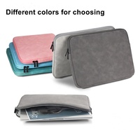Housse imperméable mince et durable en similicuir pour ordinateur portable avec poignée housse de protection pour ordinateurs portables 13 15 16
